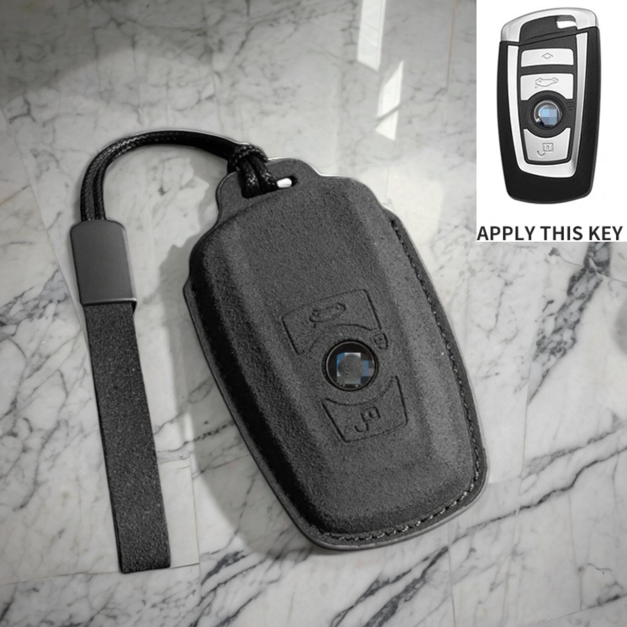 KASER Cover Guscio Custodia in Pelle con Portachiavi per Chiave Alfa Romeo 159 B