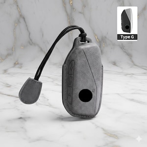 Funda para llavero de cuero y alcántara artesanal para BMW / Funda para llave inteligente para Tipo G / Protector de llave