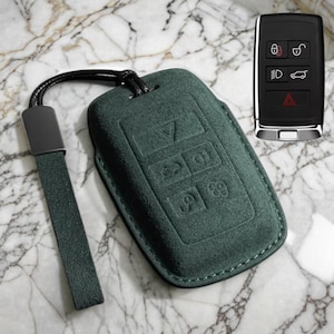 Handmade Alcantara Leather Key Fob Cover: Land Rover, Range Rover