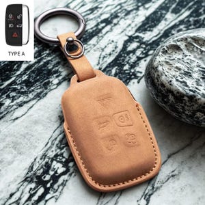 Handmade Leather Alcantara Key Fob Cover: Land Rover, Range Rover