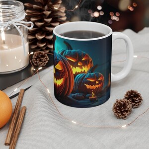 Spooky Pumpkins Halloween Mug | Perfect for the Chilling Season