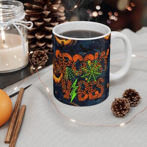 Halloween Mug | Playful Pumpkins and Spooky Vibes Design | Perfect for Halloween Enthusiasts, Friends, or Yourself