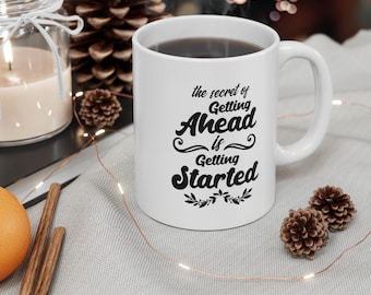 Motivational Quote Coffee Mug: Inspirational Gift for Success