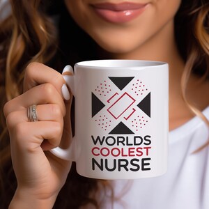 World&#39;s Coolest Nurse Coffee Mug: RN Appreciation Gift