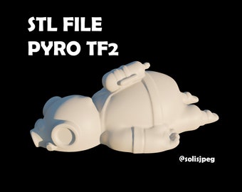 Pyro Team Fortress 2 STL Files 3D Printing TF2 Figure