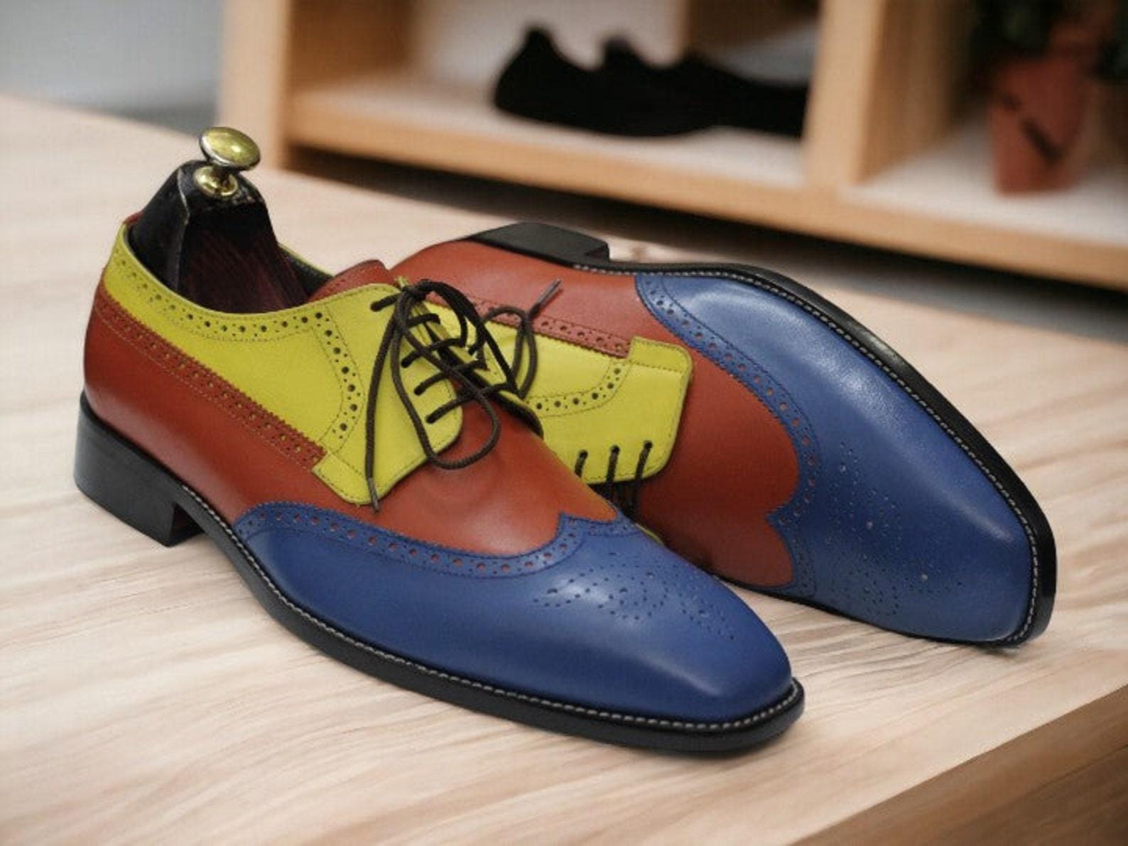Buy Men's Multi Colored Dress Shoes Online In India India