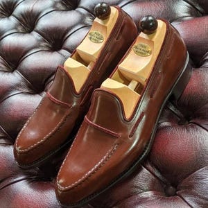 Handmade Men's Brown Colour Leather Slip On Loafers, Formal Men's Moccasins