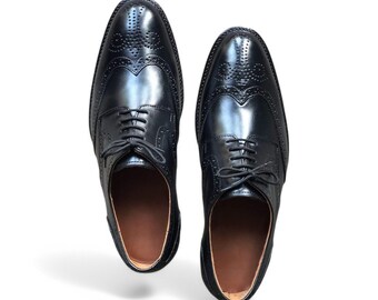Handgefertigte Schnürschuhe für Herren – Echte Schwarze Lederschuhe, Klassische Klassische Schuhe, Handgefertigte Luxusschuhe.