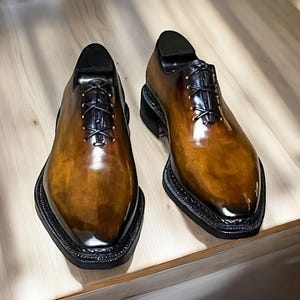 Maßgeschneiderte Tan Kalb Leder Whocut Schuhe | Handgefertigte formelle Herrenkleid Schuhe | Luxus Schnürschuhe | Benutzerdefinierte Passform & Design
