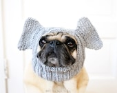 Dog Hat - Elephant Hat - Pug Hat - Dog Costume - Handmade Pet Accessories - Custom Dog Clothing