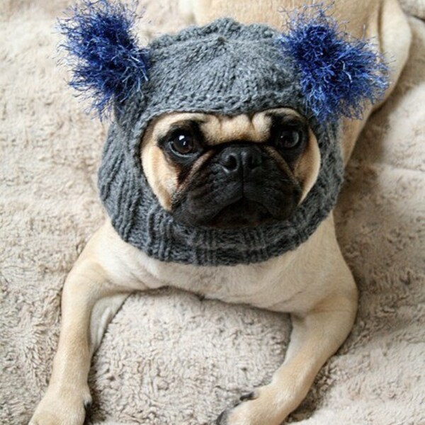 Snuggly Pug Alien Hat