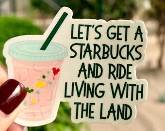 Let’s Get a Coffee & Ride Through the Greenhouse Sticker