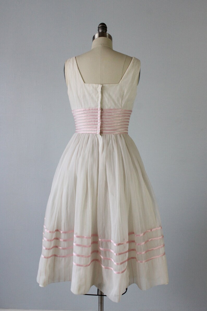 Vintage 1950s Dress / 50s Formal Dress / Party Dress / Pink | Etsy