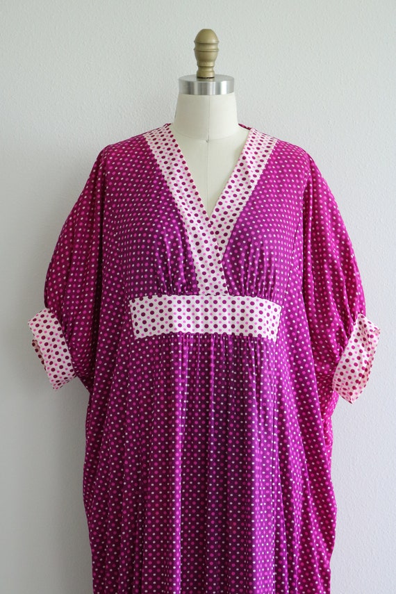 Caftan Kaftan Mumu Maxi Lounging Robe Dress Purpl… - image 2