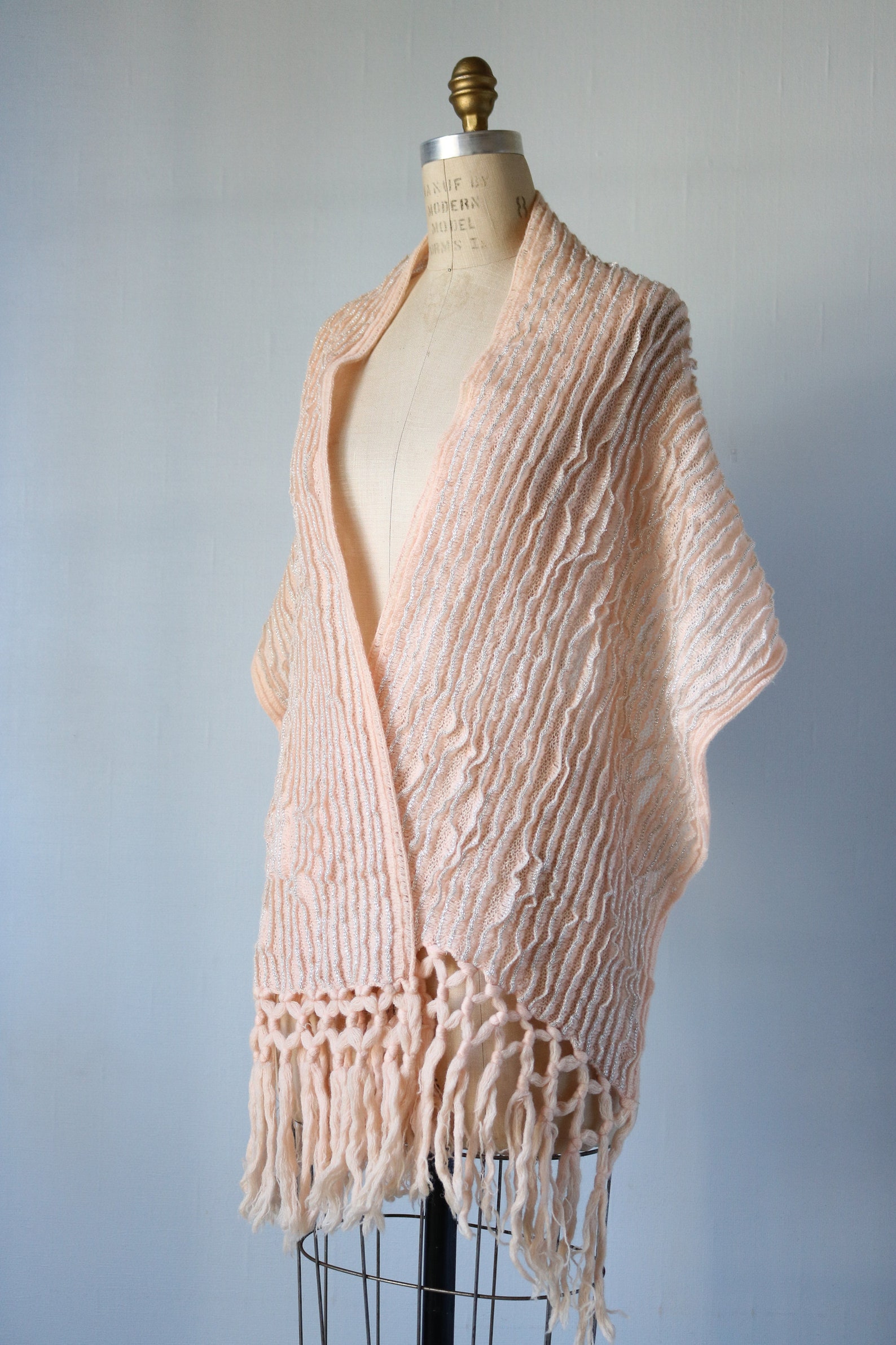 shawl wrap with fringe