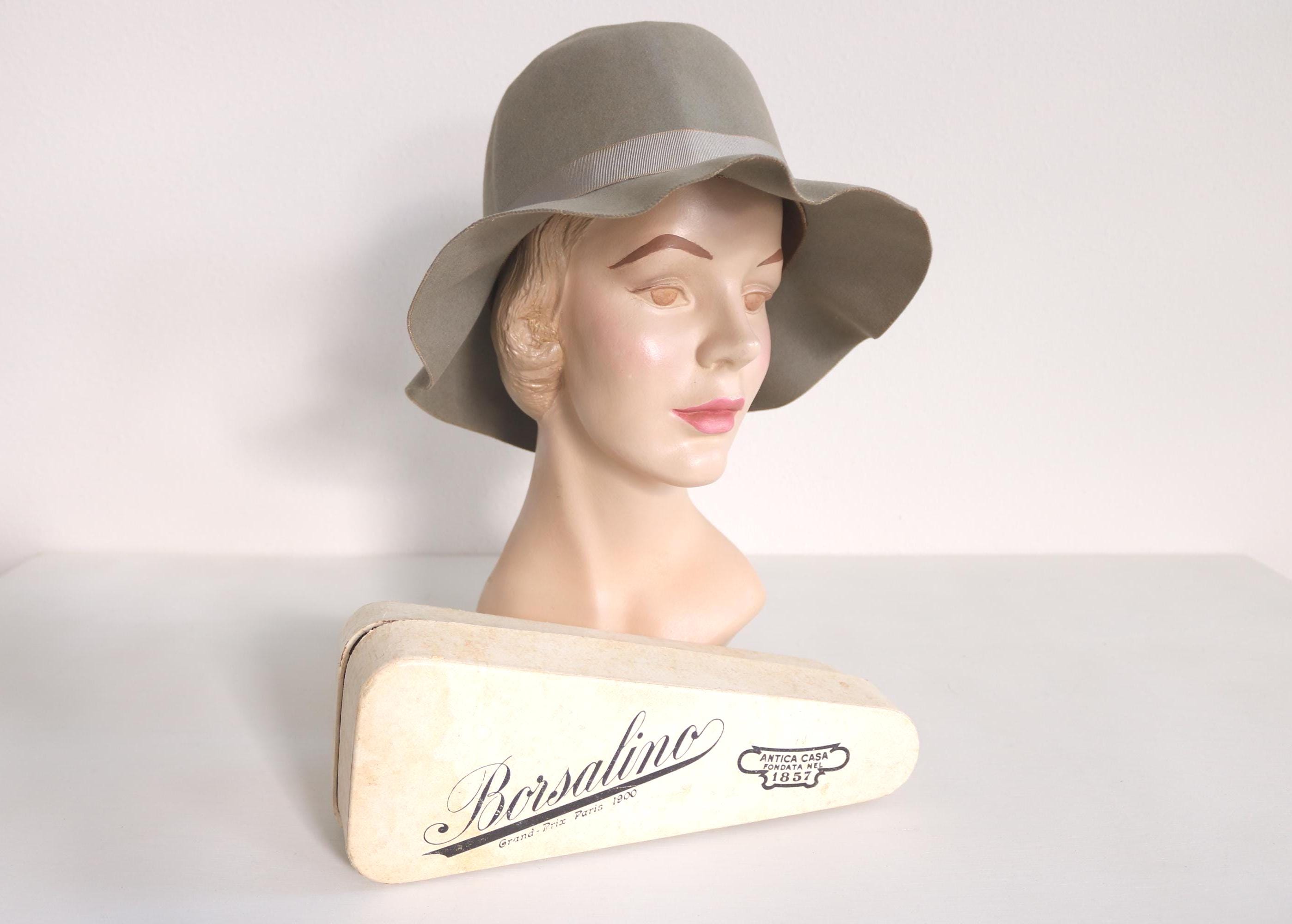 Borsalino Fedora Grey With Box Grand Prix Paris 1900 Antica  display picture 3
