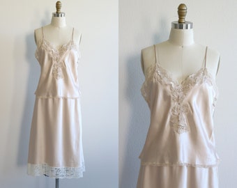 Christian Dior Camisole and Half Slip Lingerie Set Nude