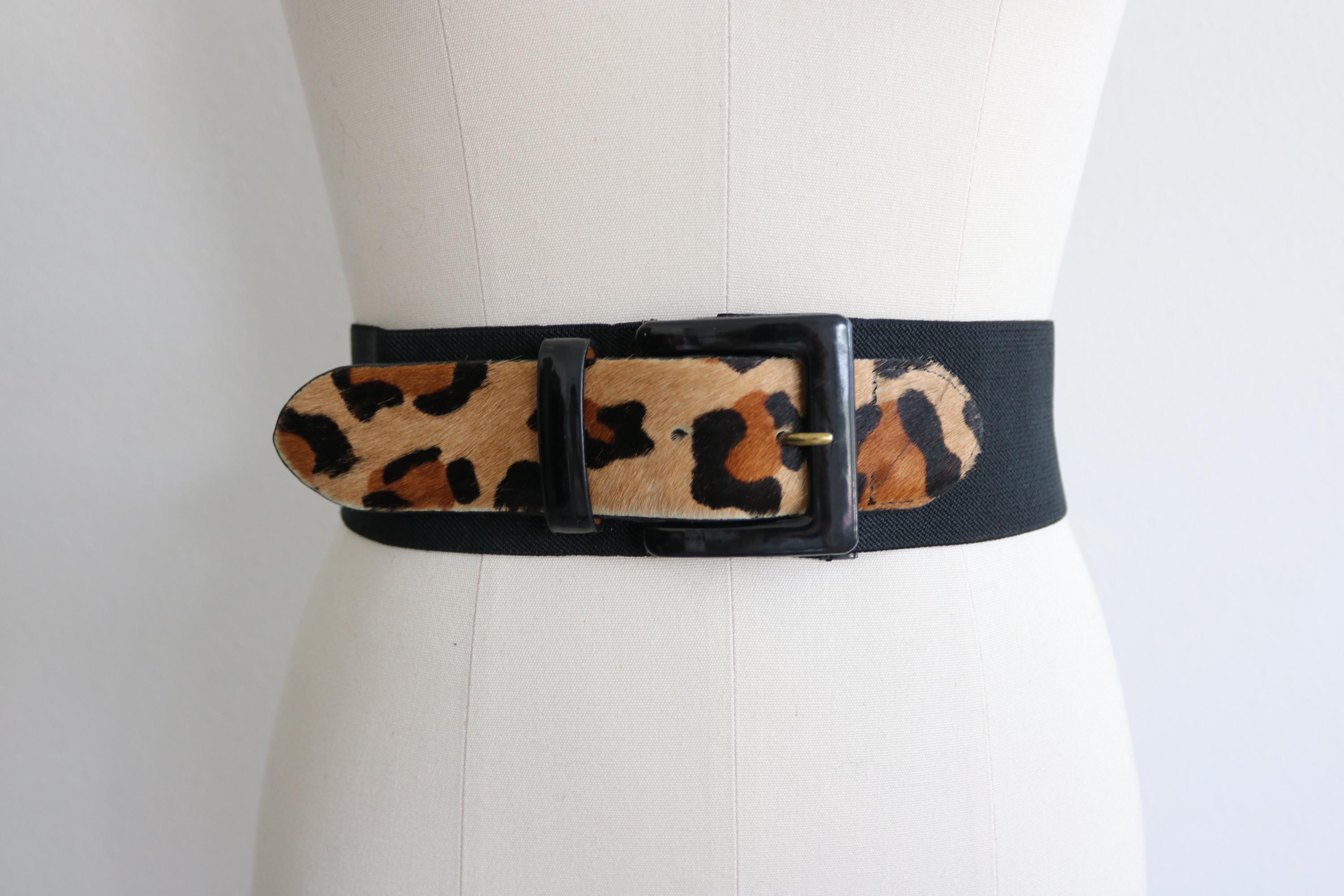 小物 AFB. FUR BELT LEOPARD CHARCOAL AFB. FUR BELT LEOPARD CHARCOAL