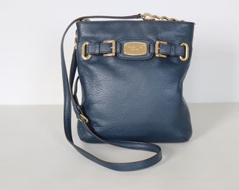 Michael Kors Purse Crossbody Bags Mini Purse Navy Blue Leather