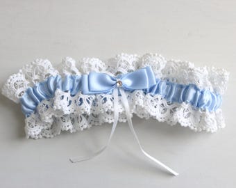 Vintage 1980s Wedding Garter Belt Bridal Something Old Lace