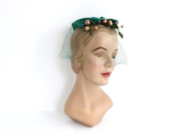 帽子 1950s headdress 1950s Headpiece - Etsy