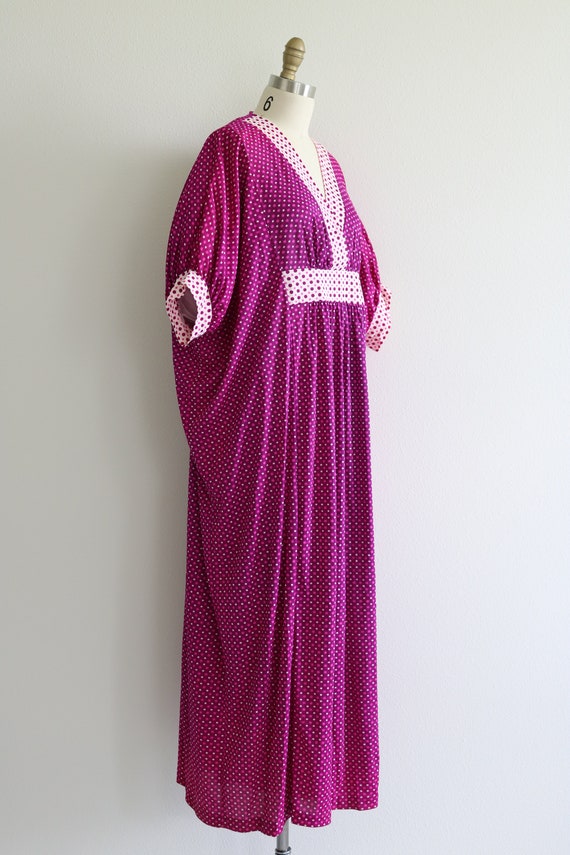 Caftan Kaftan Mumu Maxi Lounging Robe Dress Purpl… - image 5