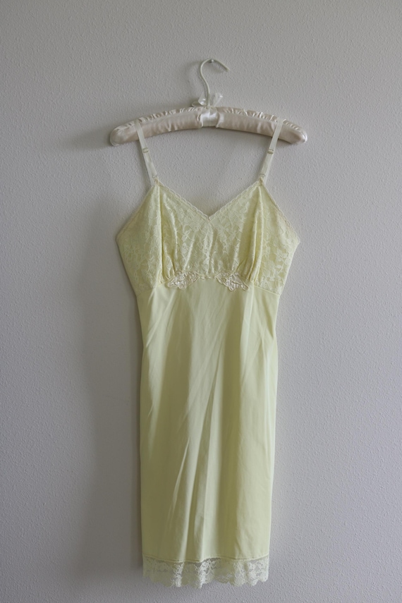 Sottoveste gialla vintage Sottoveste colorata Sottoveste intera Camicia da notte Lingerie Sposa Etsy Italia