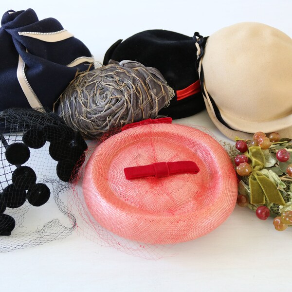 Wholesale Vintage Hat Lot Bulk 7 Piece