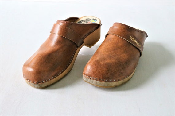 Vintage 1970s Clogs Strovels Size 11.5