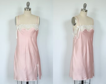 Vintage Victoria's Secret Angels Lingerie Negligee Slip Pink Bridal Lingerie Size Large