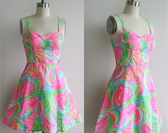 Lilly Pulitzer Pink Elephant Print Mini Sundress - Size 00