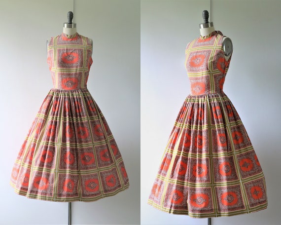 1950s Novelty Cotton Dress Youth Guild of NY