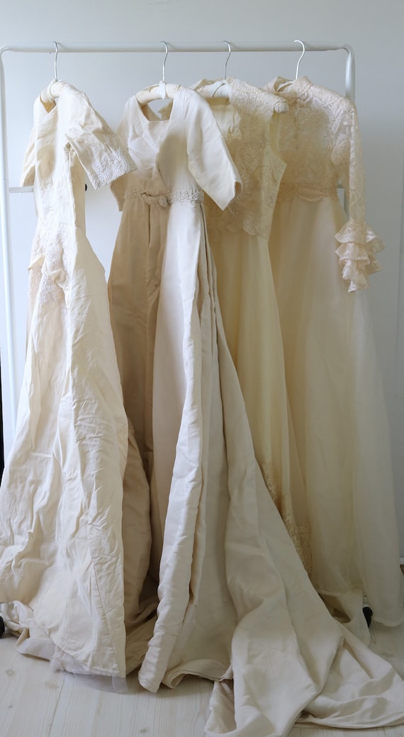 Vintage Wedding Dress Wholesale Lot for Photo Shoo