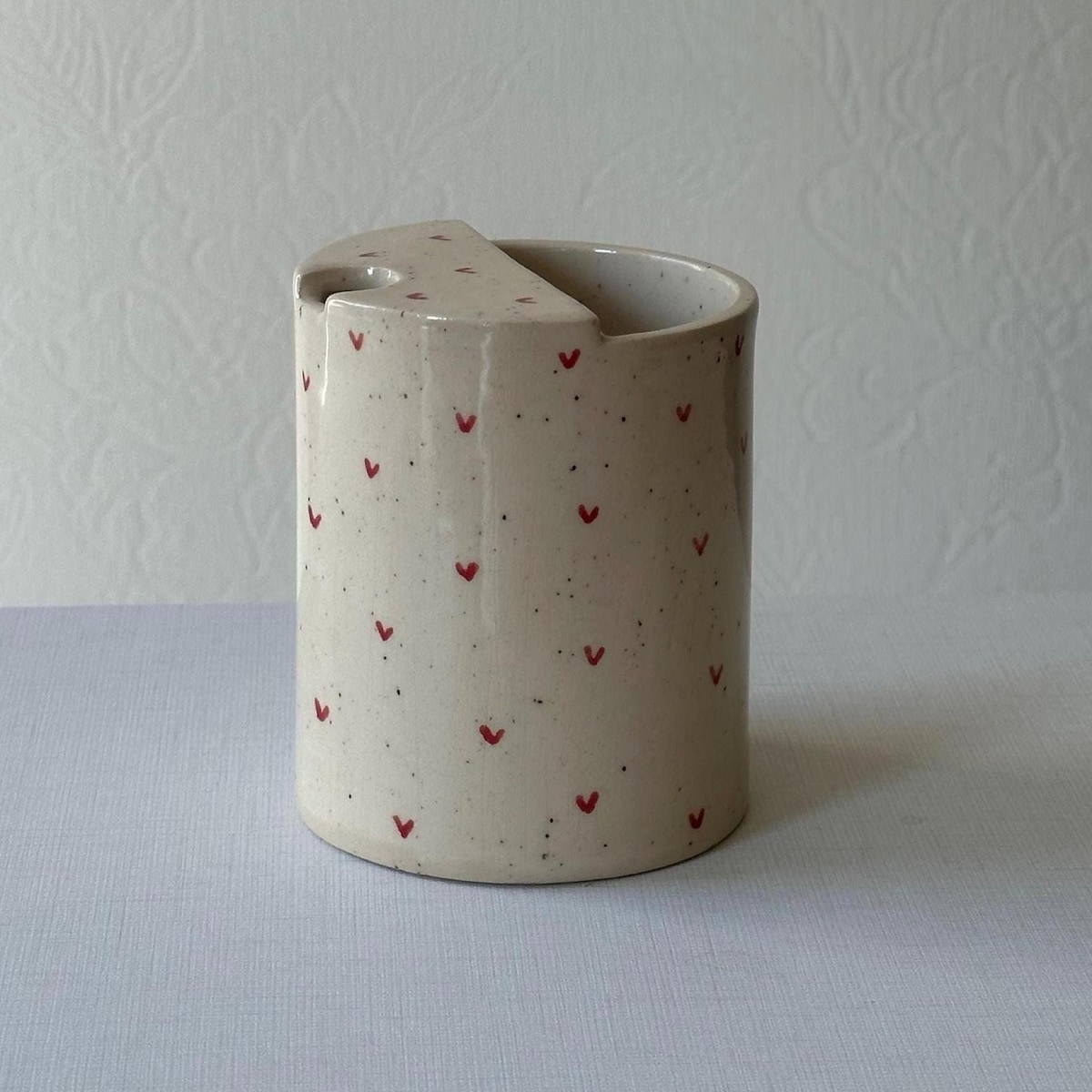 Handmade to Go Ceramic Cup | Handmade Ceramic Travel Mug | Hand-painted Heart Mug| Graduation, Birthday, Bridal Shower Present| Unique Mug - Etsy