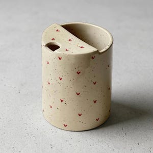 Handmade Pottery Travel Mug, Hand Painted Ceramic Cup, Car Cup Holder