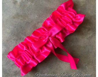 The Classic Chic Leg Garter..You Choose the Accent Colors..shown in hot pink