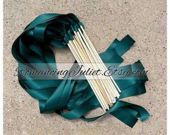 Instead of Rice Jumbo Ribbon Streamer Wands..PACK OF 50...You choose the Ribbon Color.. shown in Teal