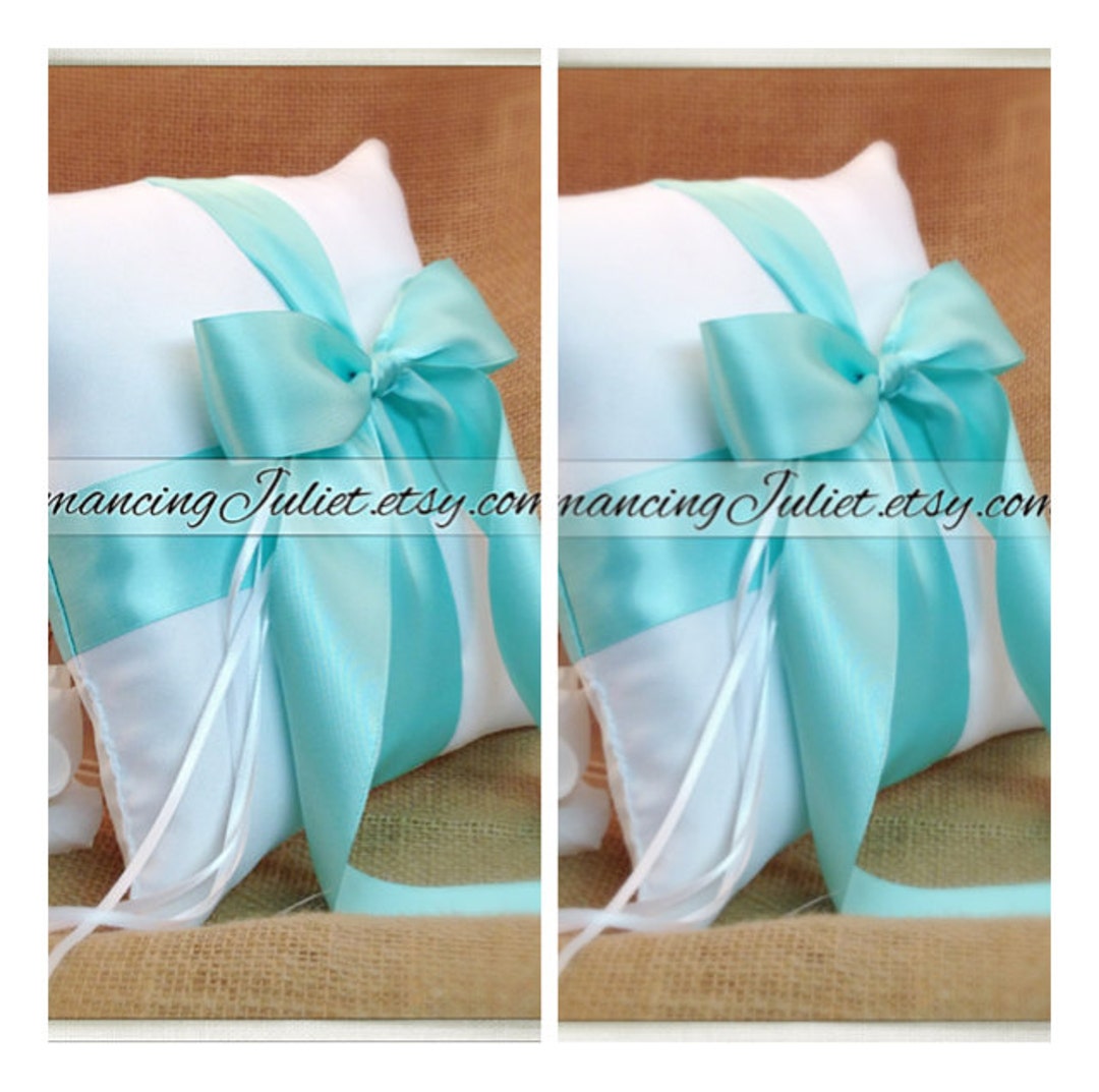 Romantic Satin Ring Bearer Pillow Set of 2...you Choose the Etsy