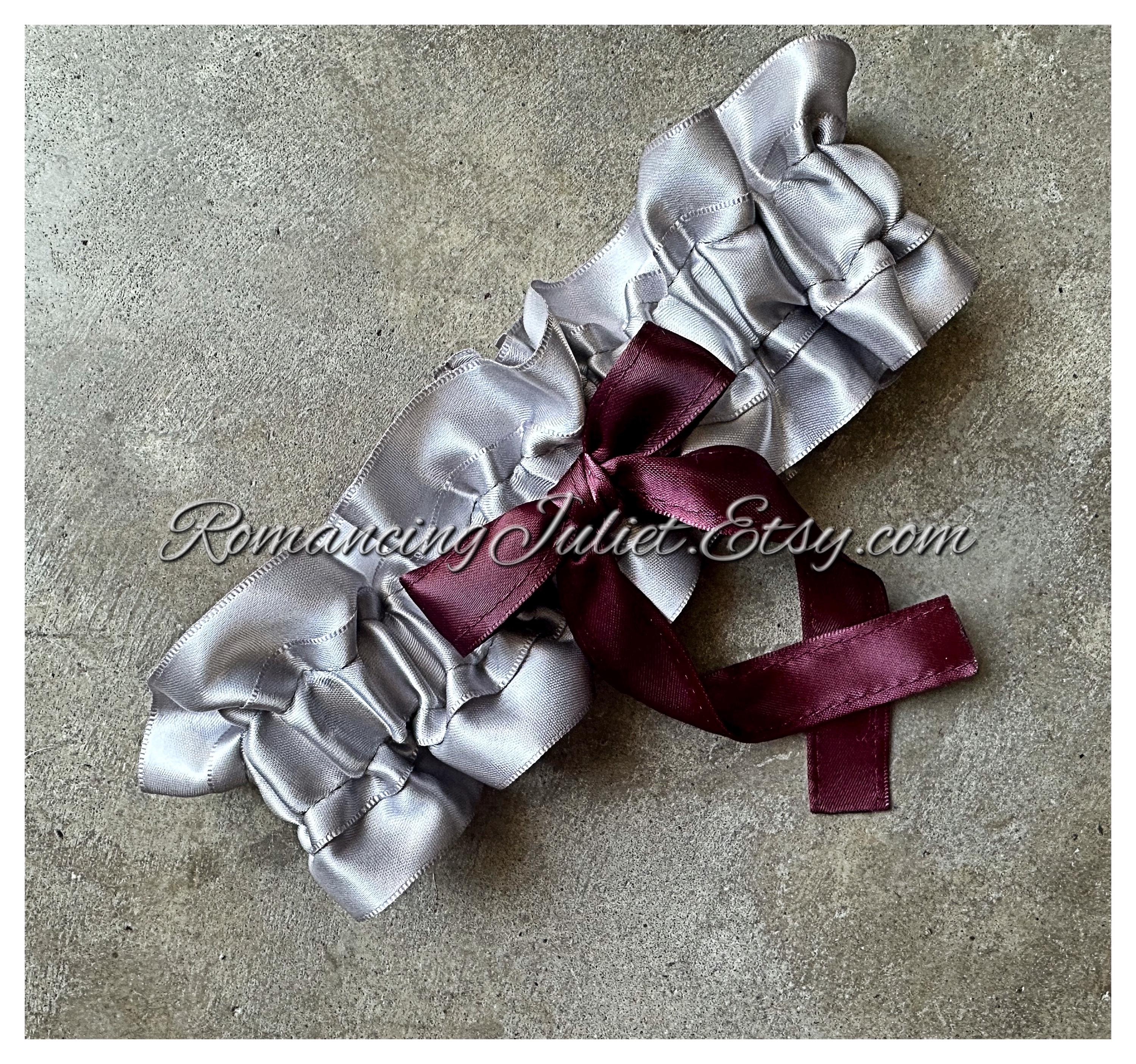 Maroon Garter Belt - Etsy