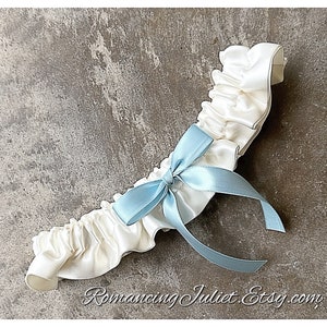 White Satin Garter Belt - Etsy
