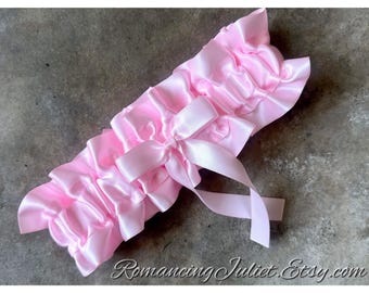 The Classic Chic Leg Garter..You Choose the Accent Colors..shown in pale pink
