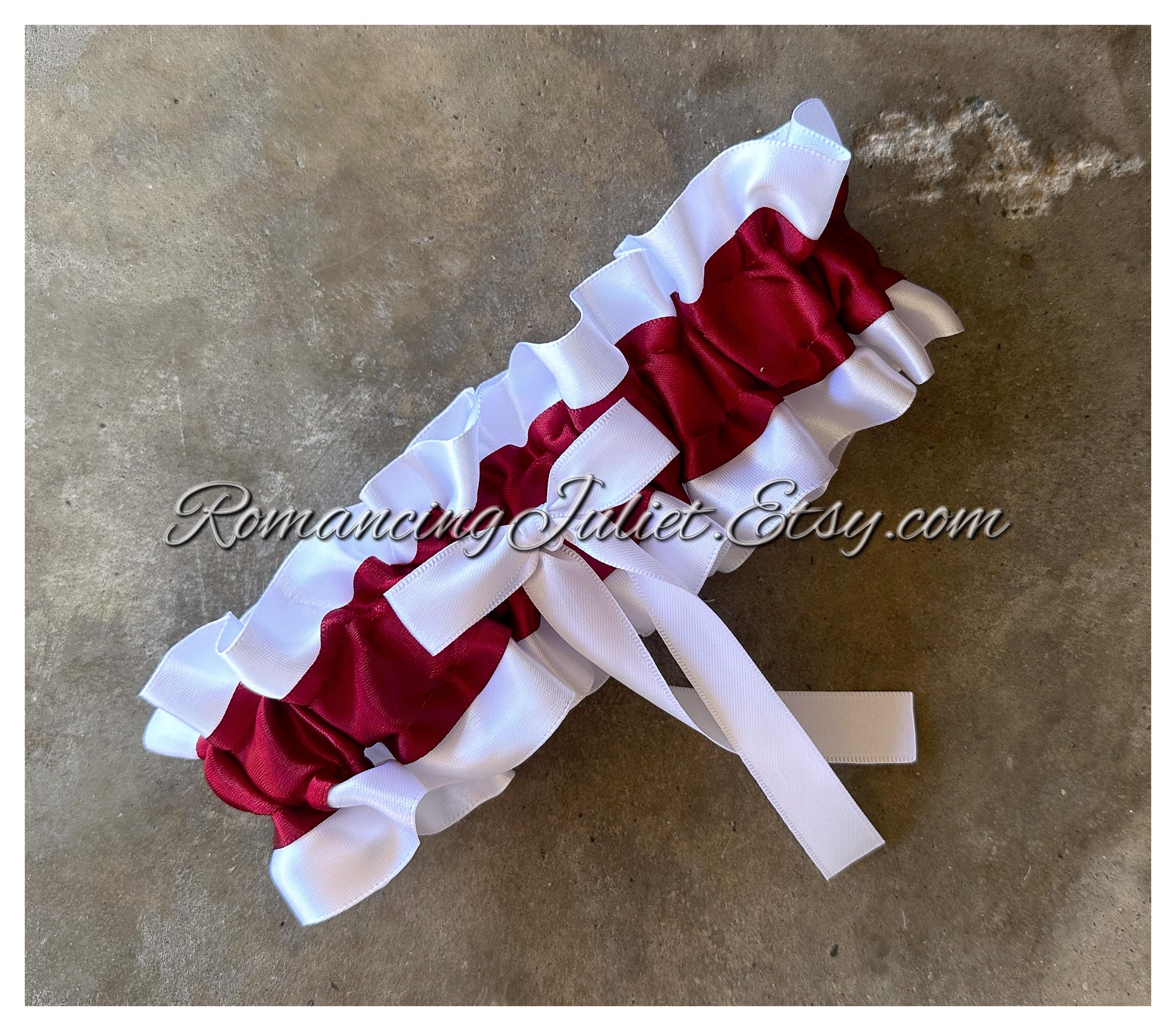 Maroon Garter Belt - Etsy