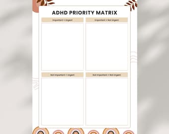 ADHD Task Priority Sheet
