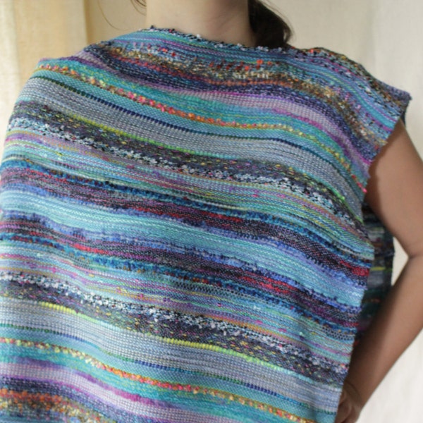 Seascape Wide Handwoven Wrap...