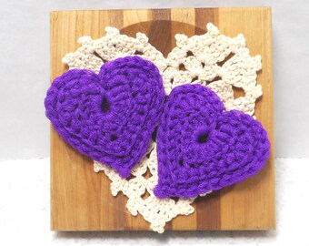 Scrubbers, scrubbie, hearts, durable, eco-friendly, cleaning aid, home, scour pad, gift, blue, purple, nylon net. 2 pack of hearts.