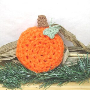 Scrubbers. Pumpkins, scour pad, cleaning aid, orange, scrubbie, home, kitchen,bath, durable, eco-friendly. 2pk Pumpkins Pot Scrubbers. image 3