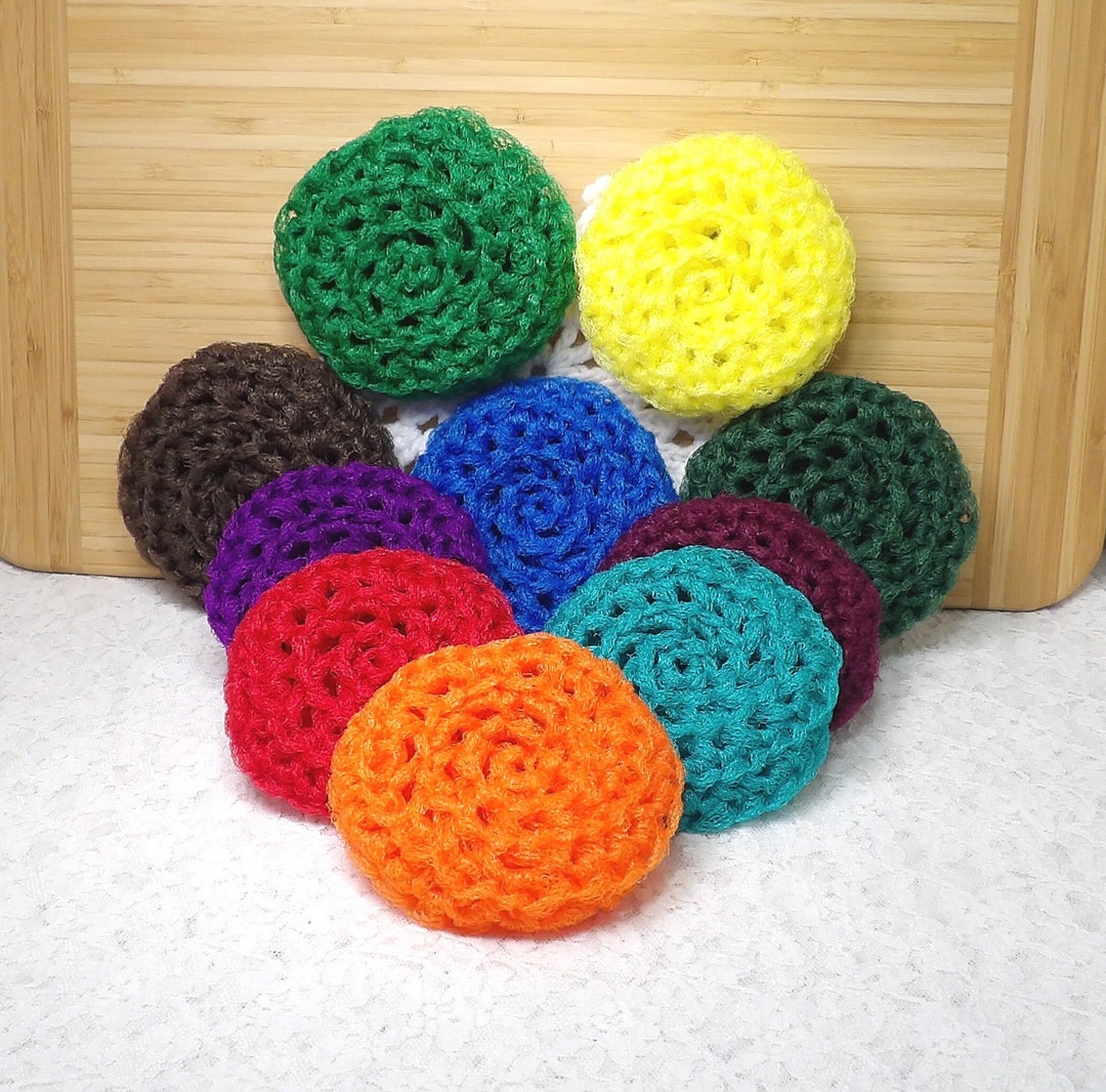 Nylon Net Pot Scrubbers: 10-pack, PLEASE Choose Your Colors. - Etsy