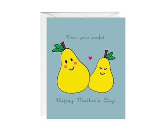 HibouDesigns for PW - Pearfect Mom Mother’s Day card - Fete des Meres