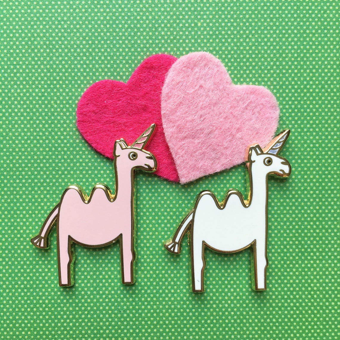 Unicorn Pin Camelcorn Pin Set of Two Camelcorn Pin Camel Etsy