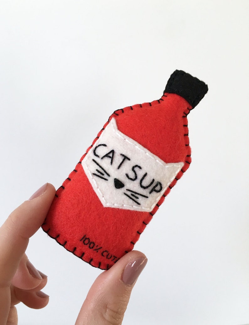 Catsup ketchup pocket plushie Catsup ketchup plushie cute Etsy